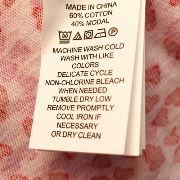 Kate Spade Confetti Hearts Night Shirt Red Pink Size XSmall - Picture 8 of 13